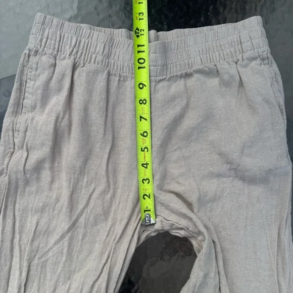 Old Navy Flax Linen-Blend Wide Leg Pants Medium Tall - Picture 7 of 9